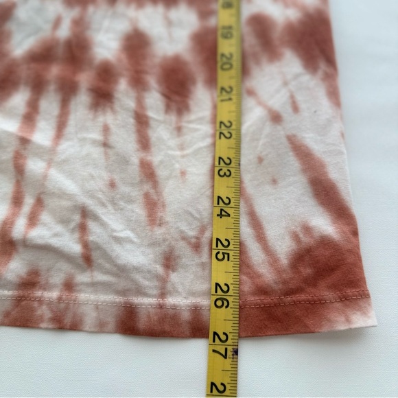 NWT Affliction Reversible Graphic Tee XL Brown Tie-Dye Cutout Back Size XL - Picture 11 of 11
